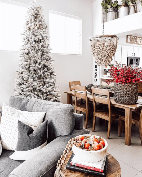 9' Slim Artificial Christmas Tree with 900 Warm White LED Lights - Image 10