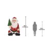 Giant Sitting Santa Claus Statue with Photo Op Hand Seat - Image 5