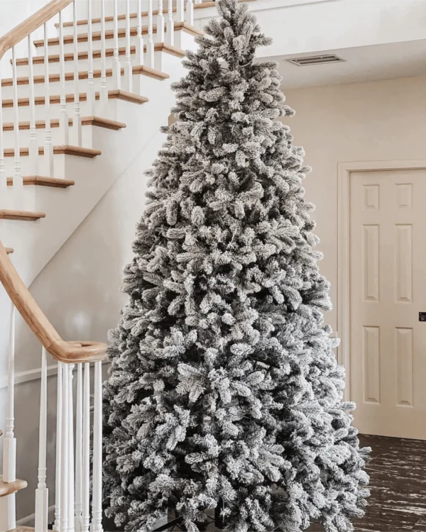 8' Artificial Christmas Tree with 900 with Warm White LED Lights - Image 12