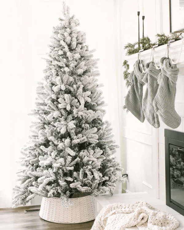 8' Artificial Christmas Tree with 900 with Warm White LED Lights - Image 13