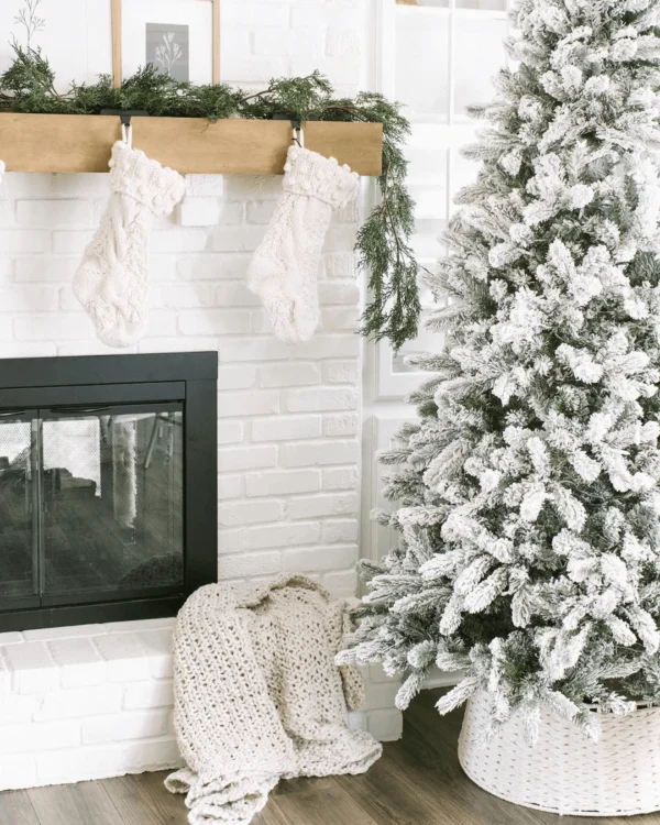8' Artificial Christmas Tree with 900 with Warm White LED Lights - Image 14
