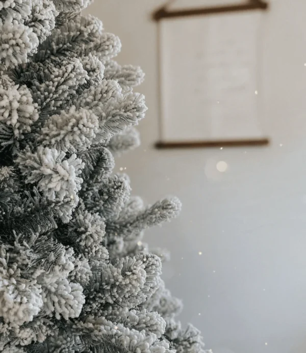 8' Artificial Christmas Tree with 900 with Warm White LED Lights - Image 10