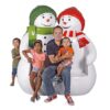 Powder Pals Holiday Snowman Photo Of Sculptural Bench - Image 6