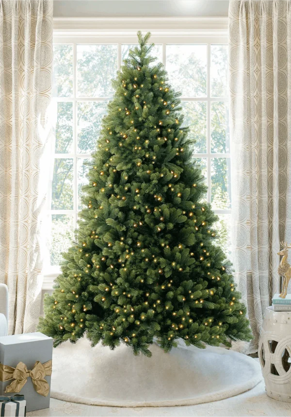 7.5' Artificial Christmas Tree with 1000 Warm White & Multi-Color LED Lights