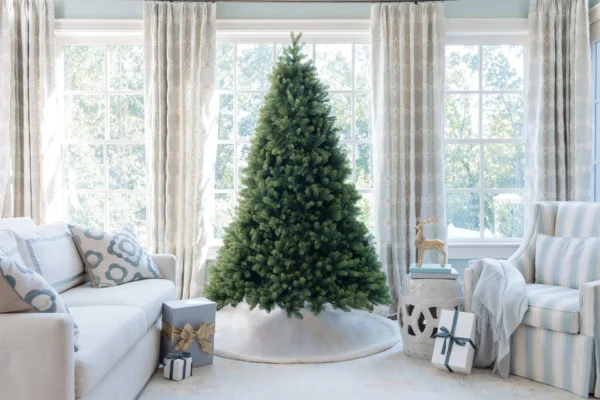 7.5' Artificial Christmas Tree with 1000 Warm White & Multi-Color LED Lights - Image 5