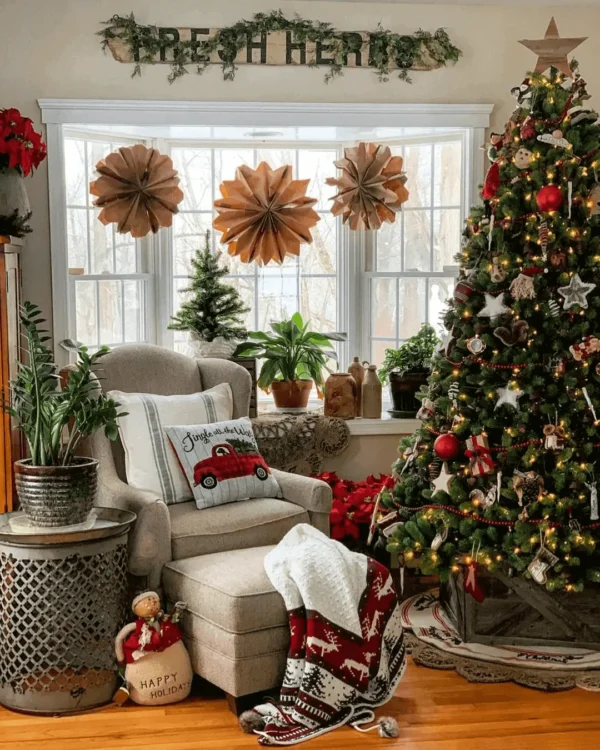6.5' Artificial Christmas Tree Unlit - Image 4