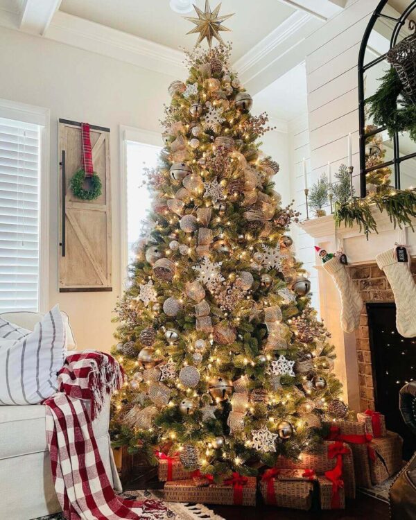 6.5' Artificial Christmas Tree Unlit - Image 6