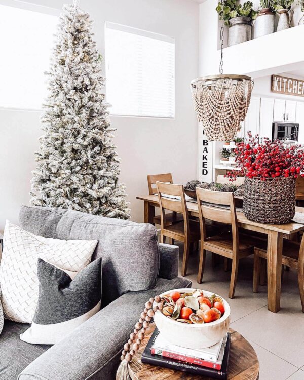 8' Slim Artificial Christmas Tree Unlit - Image 6