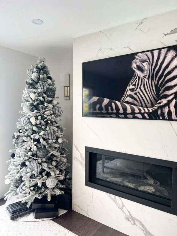 8' Slim Artificial Christmas Tree Unlit - Image 10